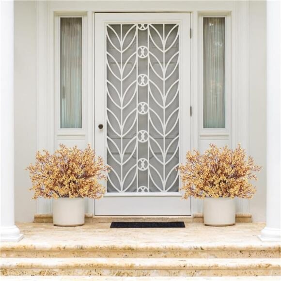 New Babys Breath Artificial Flowers, 8 Bundles Gold Real Touch Fake Flowers Silk - Picture 3 of 6